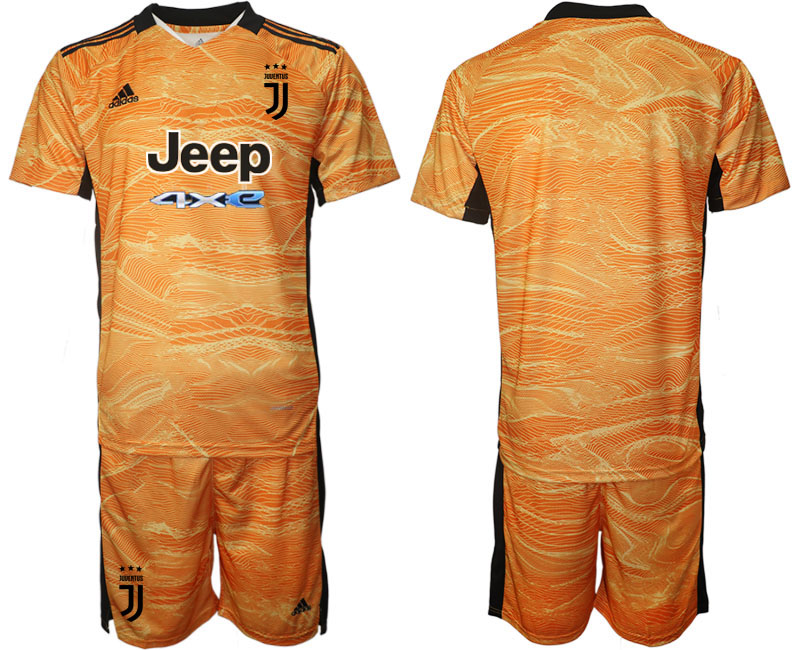 Juventus Orange Yellow goalkeeper name&number 2021/22 Soccer Kit